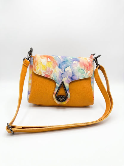 Soft Crossbody Bag in Genuine Dollaro Leather - Made in Italy - Art. 26120