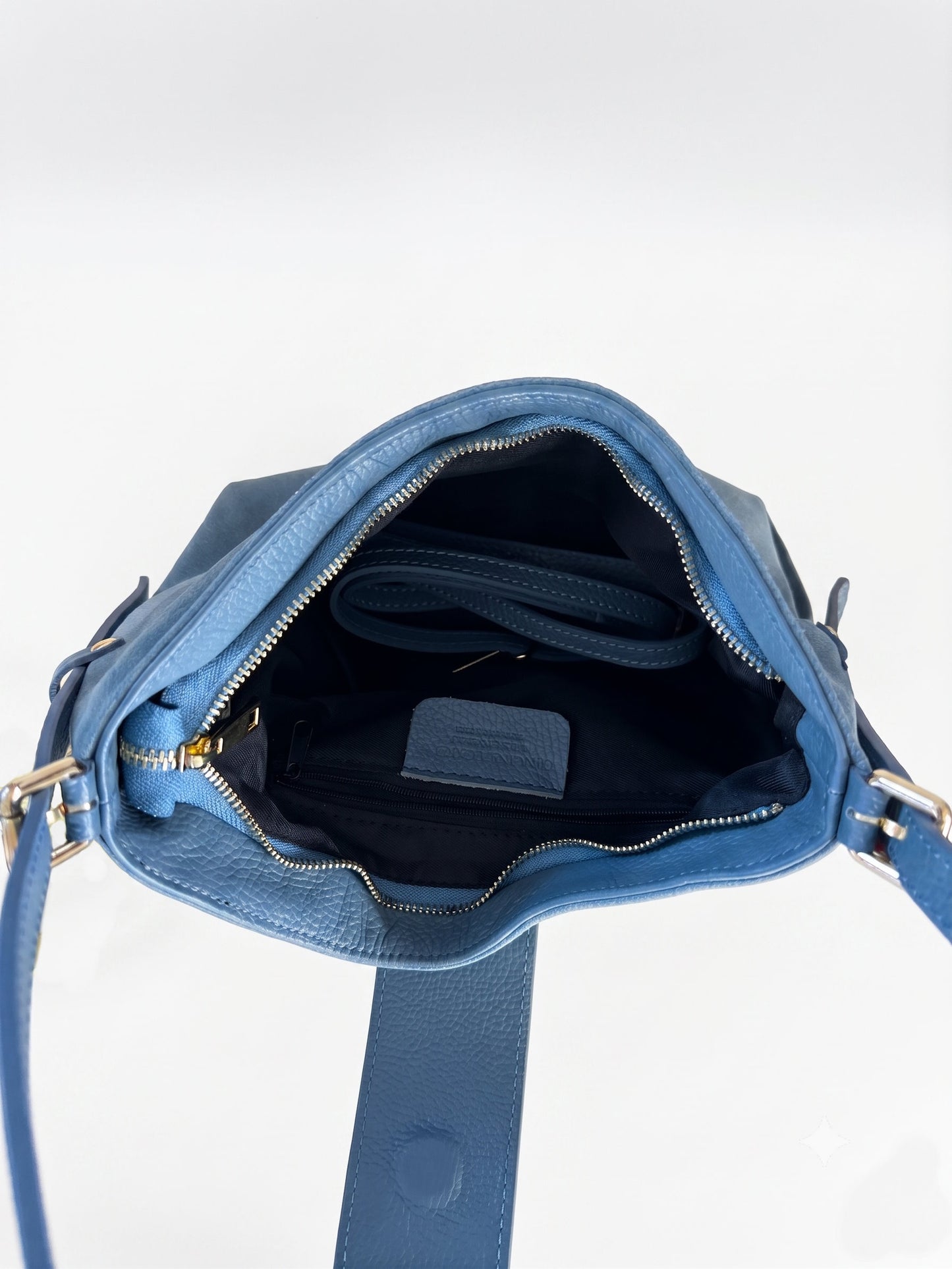 Soft Shoulder Bag in Genuine Suede Leather - Made in Italy - Art. 26137