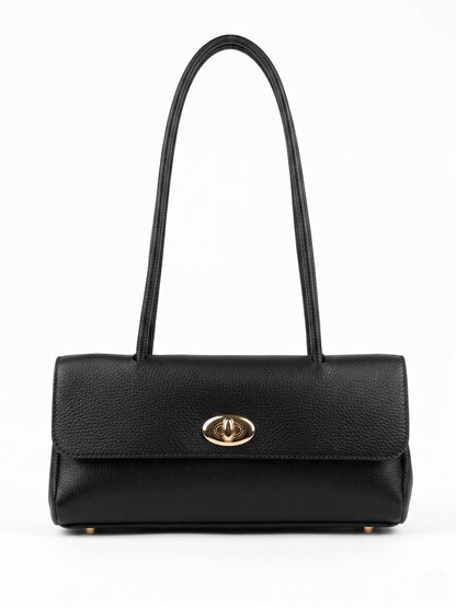 Soft Shoulder Bag in Genuine Dollaro Leather - Made in italy - Art. 26134