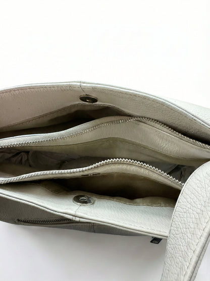 Soft Shoulder bag in Genuine Dollaro Leather - Made in Italy - Art. 26048