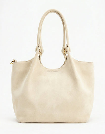 Soft Shoulder Bag in Genuine Suede Leather - Made in Italy - Art. 26059sue