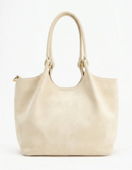 Soft Shoulder Bag in Genuine Suede Leather - Made in Italy - Art. 26059sue