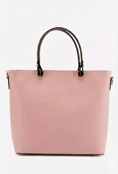 Structured Handbag in Genuine Ruga Leather - Made in Italy - Art. 25389