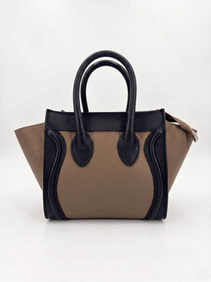 Structured Handbag in Genuine Dollaro Leather - Made in Italy - Art. 26124