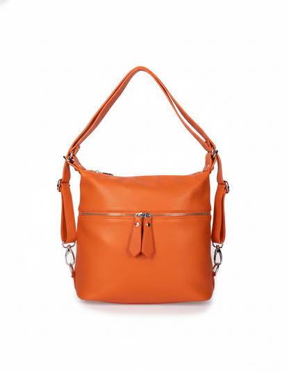 Soft Handbag and Backpack in Genuine Dollar Leather - Made in Italy - Art. 24017