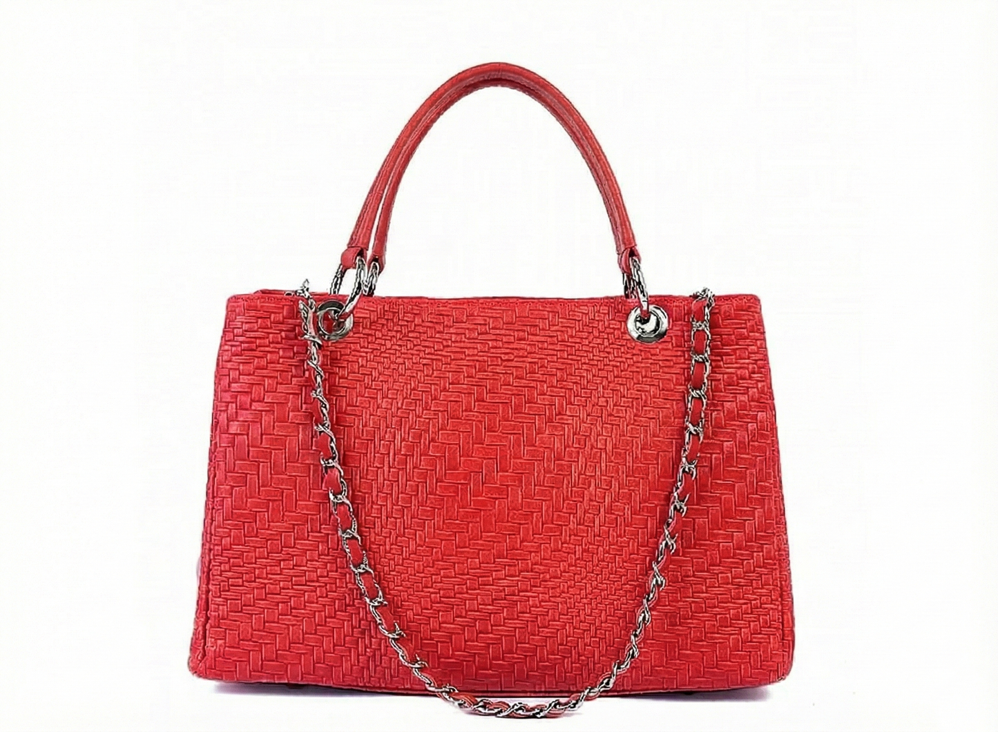 Genuine leather handbag made in Italy