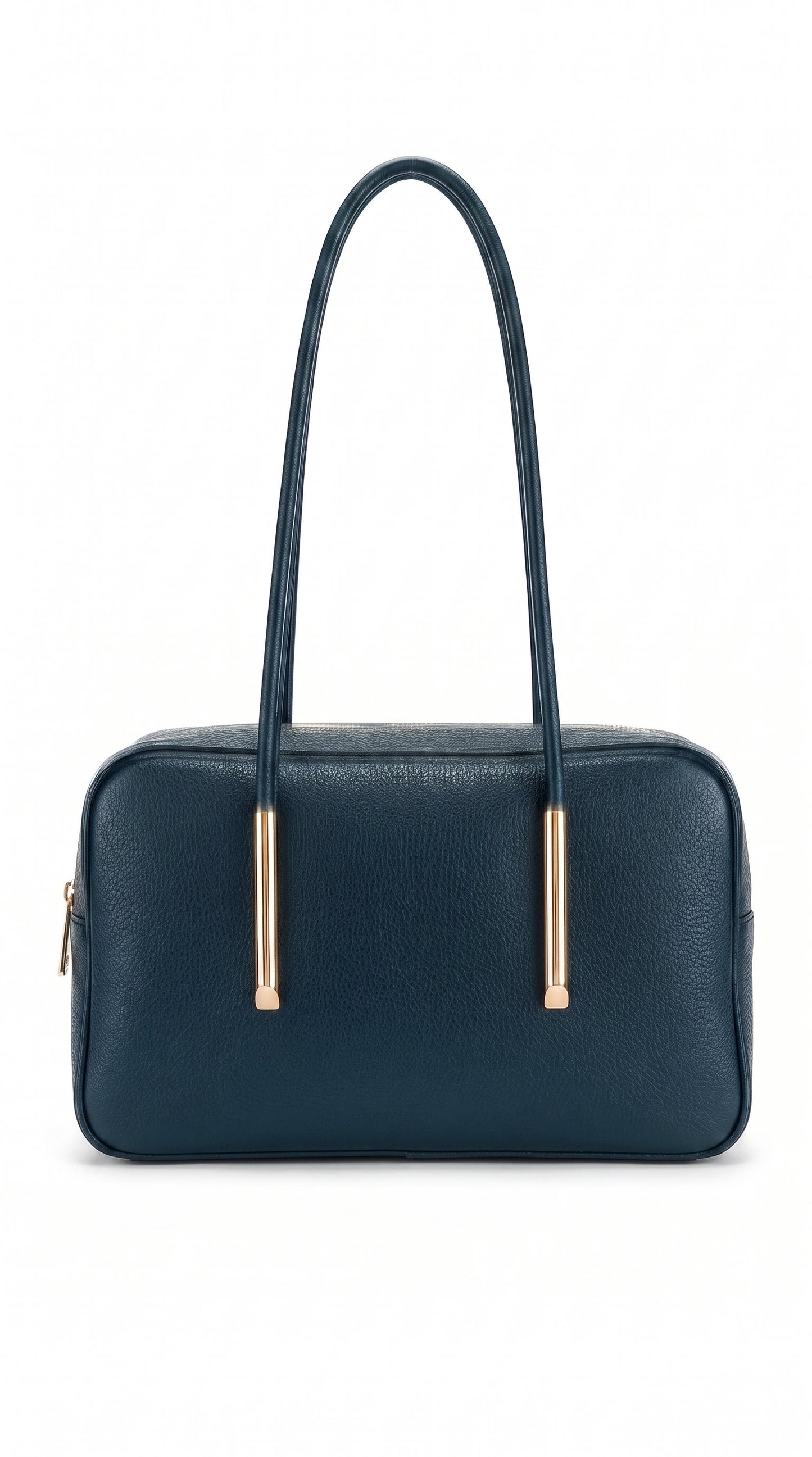 Structured Shoulder Bag in Genuine Dollaro Leather - Made in Italy - Art. 26097