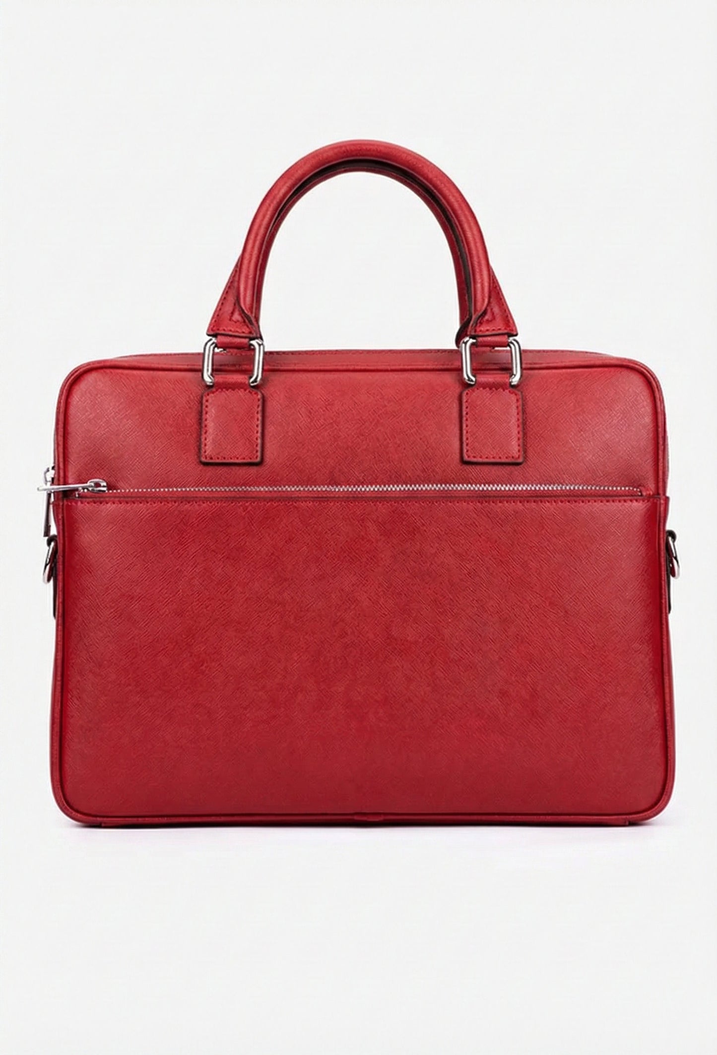 Structured Briefcase in Genuine Dollar Leather - Made in Italy - Art. 25396