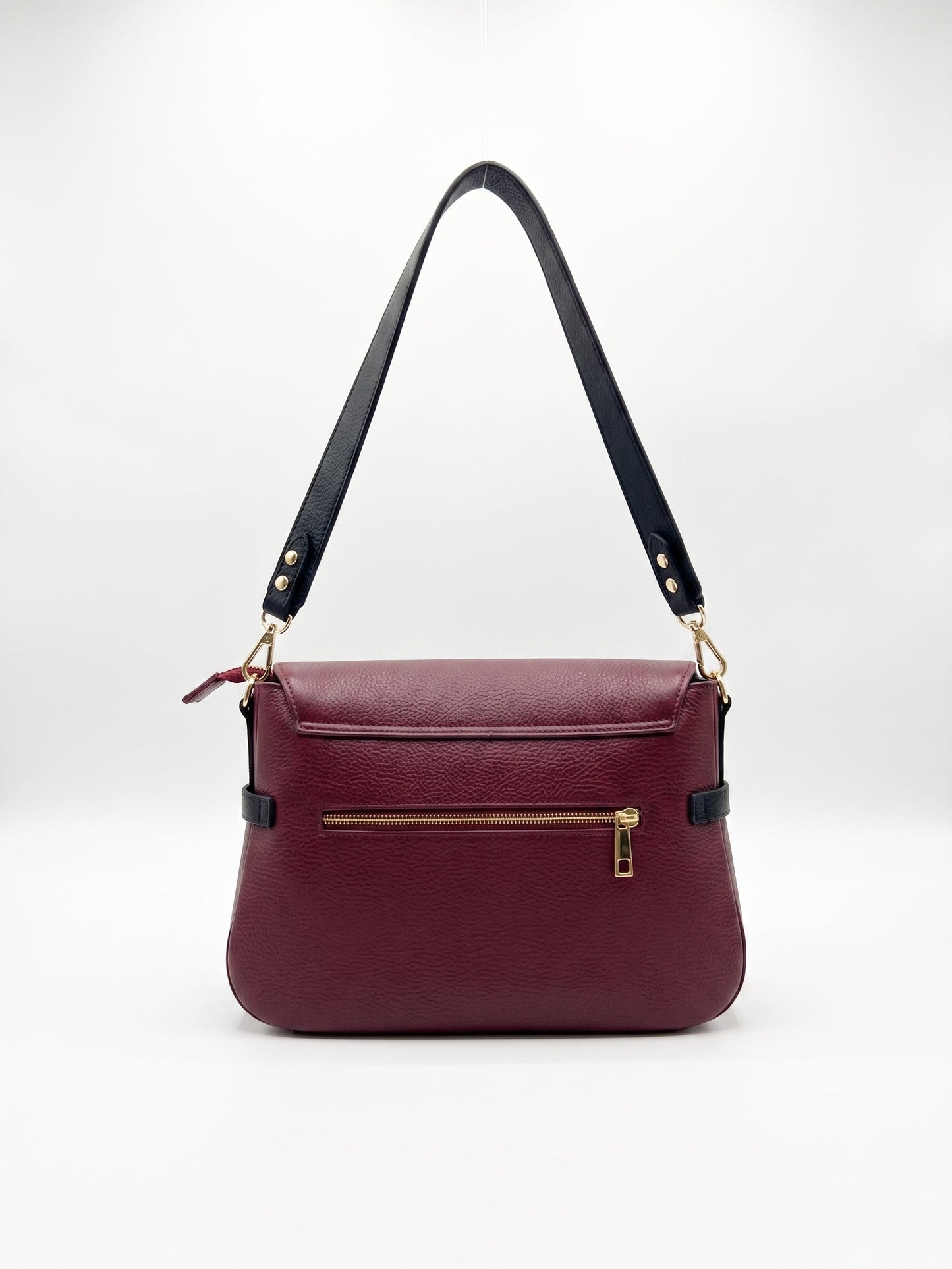 Structured Shoulder Bag in Genuine Dollaro Leather - Made in Italy - Art. 26102