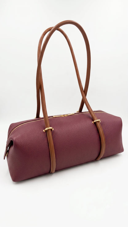 Soft Shoulder bag in Genuine Dollaro Leather - Made in Italy - Art. 26087