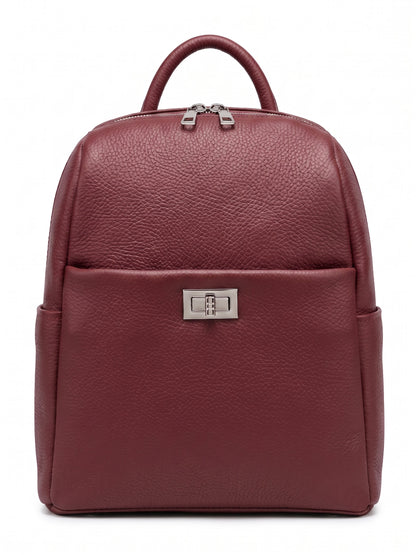 Soft Backpack in Genuine Dollaro Leather - Made in Italy - Art. 26144