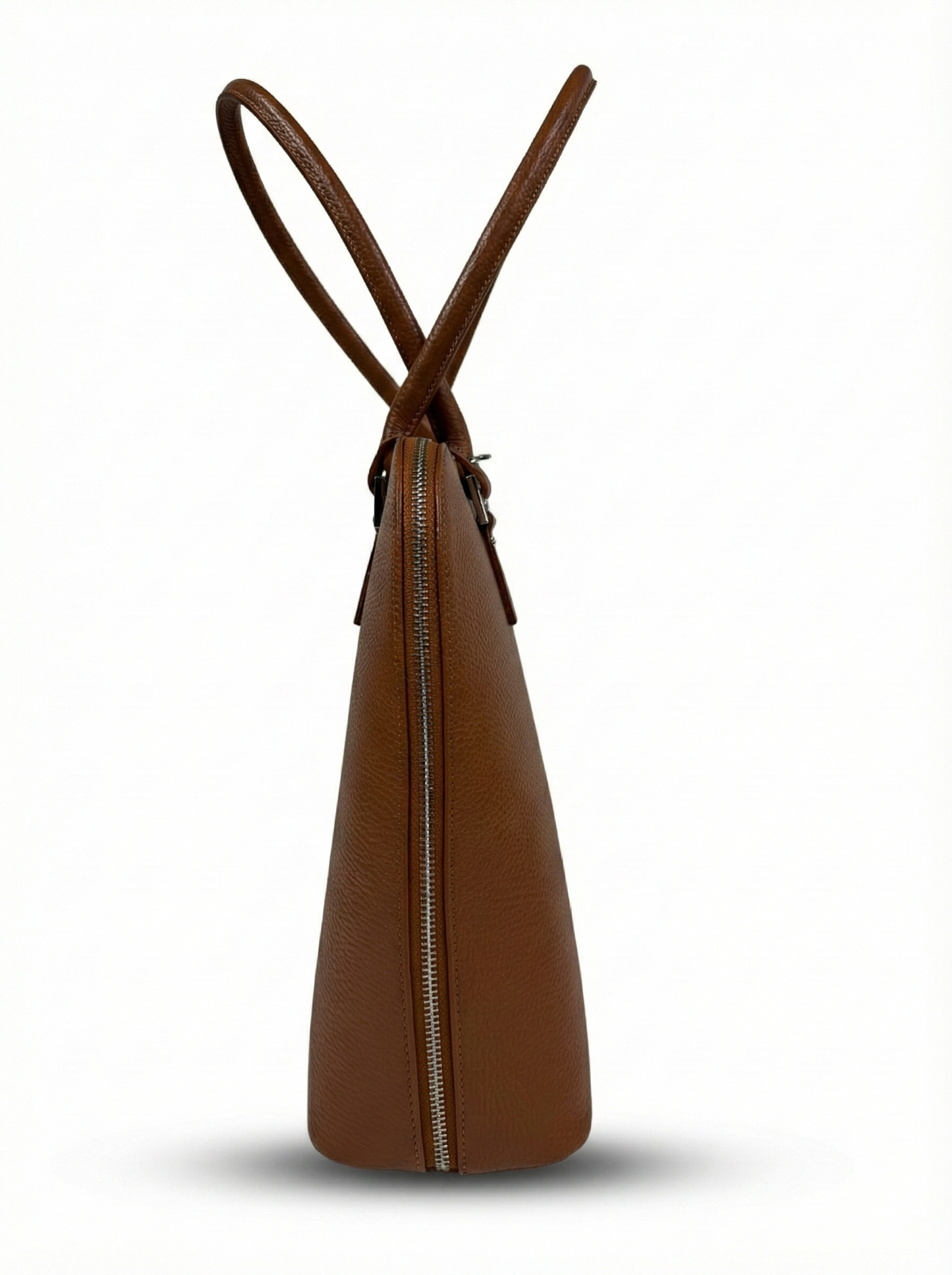 Structured Handbag in Genuine Dollar Leather - Made in Italy - Art. 26000