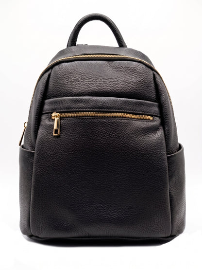 Soft Backpack in Genuine Dollaro Leather - Made in Italy - Art. 26143