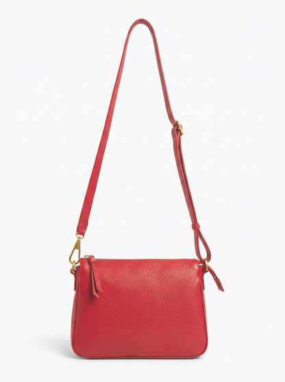 Soft Crossbody Bag in Genuine Dollaro Leather - Made in Italy - Art. 26049