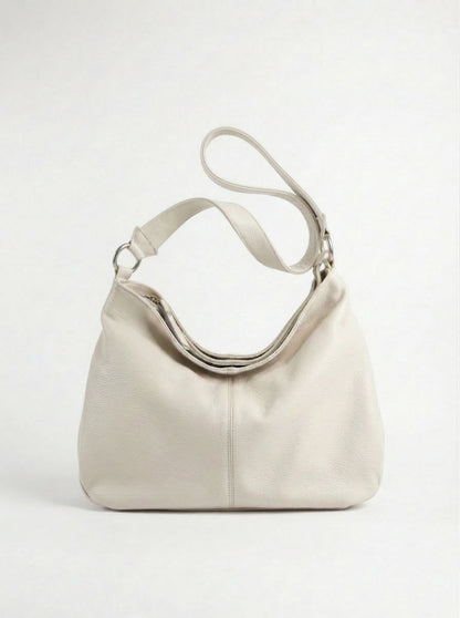 Soft Shoulder bag in Genuine Dollaro Leather - Made in Italy - Art. 26048