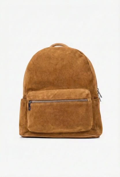 Soft Backpack in Genuine Suede Leather - Made in Italy - Art. 25391