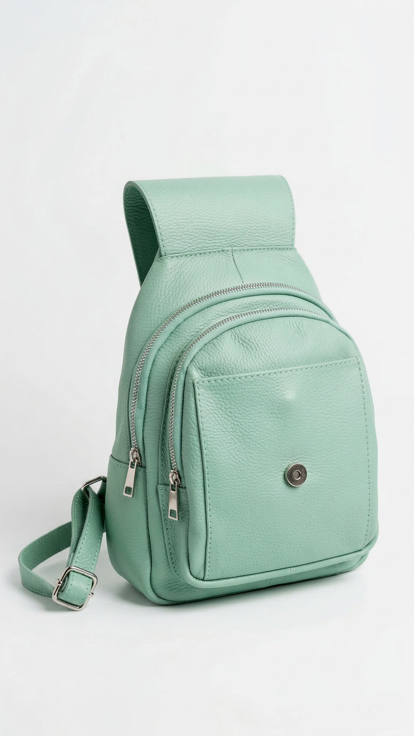 Soft Backpack in Genuine Dollaro Leather - Made in Italy - Art. 26066