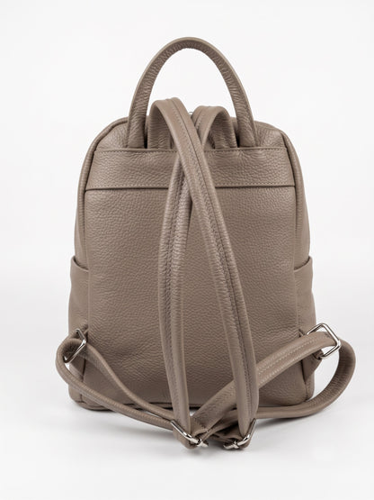 Soft Backpack in Genuine Dollaro Leather - Made in Italy - Art. 26144