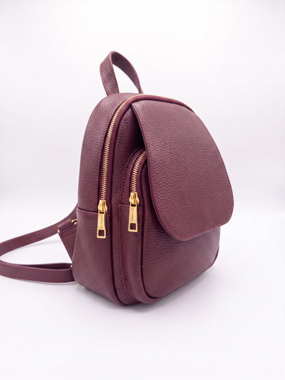 Soft Backpack in Genuine Dollaro Leather - Made in Italy - Art. 26111B