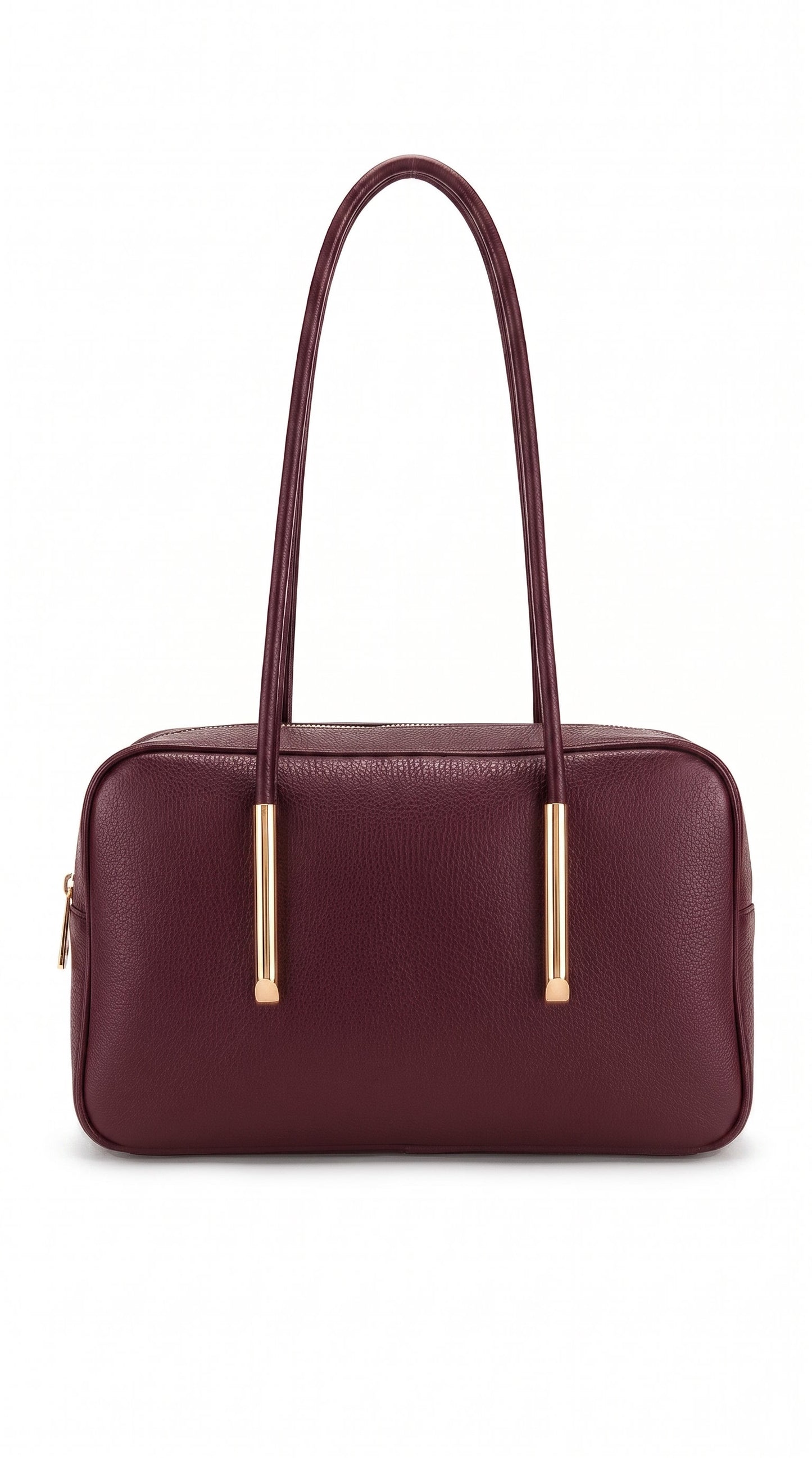 Structured Shoulder Bag in Genuine Dollaro Leather - Made in Italy - Art. 26097