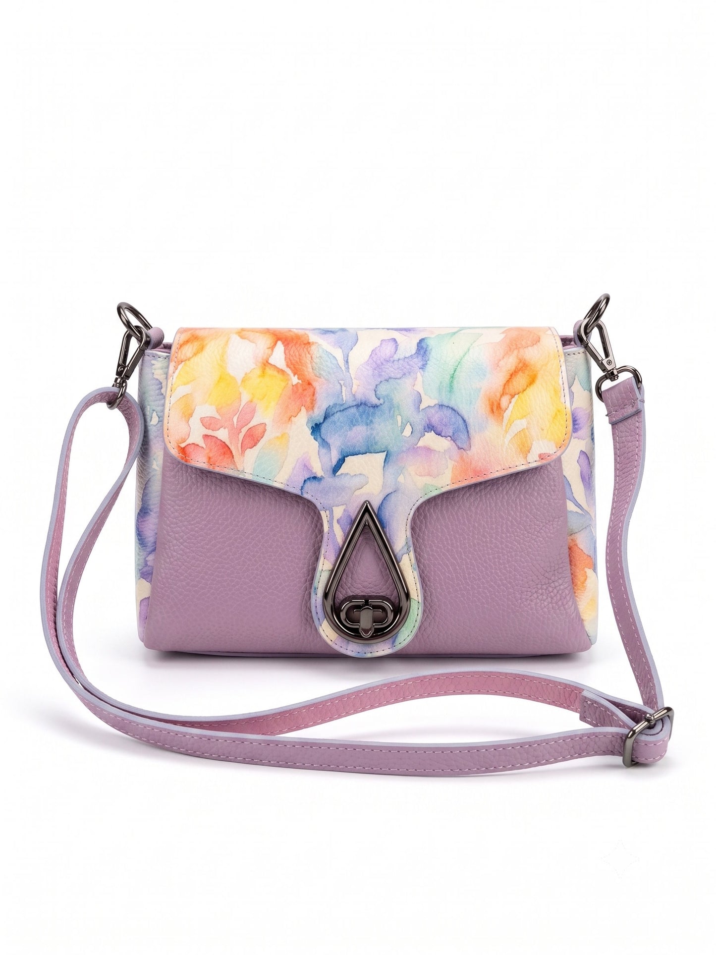 Soft Crossbody Bag in Genuine Dollaro Leather - Made in Italy - Art. 26120