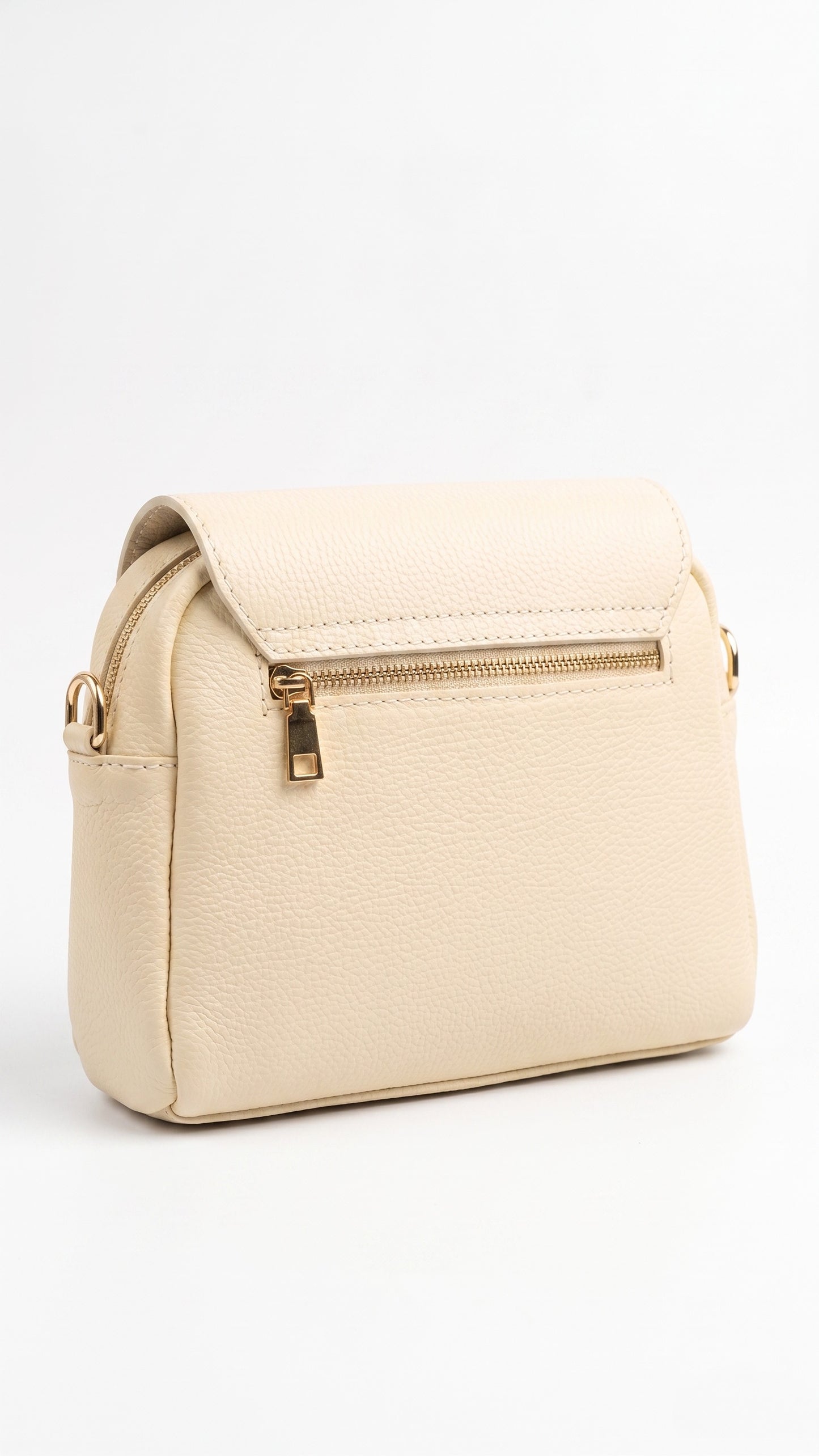 Structured Crossbody Bag in Genuine Dollaro Leather - Made in Italy - Art. 26093