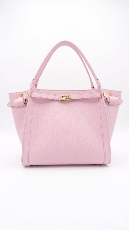 Structured Handbag in Genuine Dollaro Leather - Made in Italy - Art. 26089