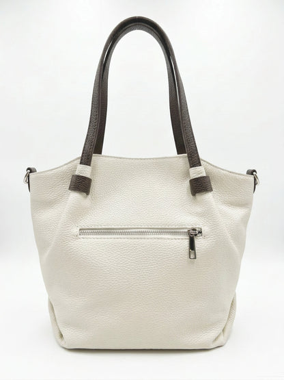 Soft Shoulder Bag in Genuine Dollaro Leather - Made in Italy - Art. 26070