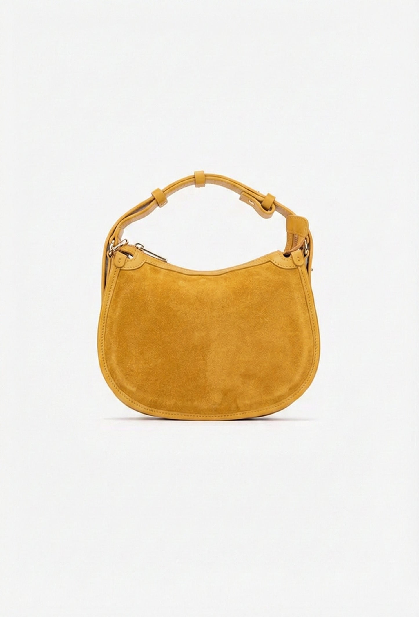 Structured Handbag in Genuine Suede Leather - Made in Italy - Art. 25393