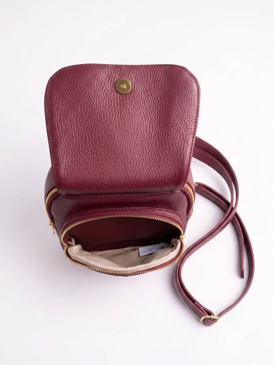 Soft Backpack in Genuine Dollaro Leather - Made in Italy - Art. 26111B