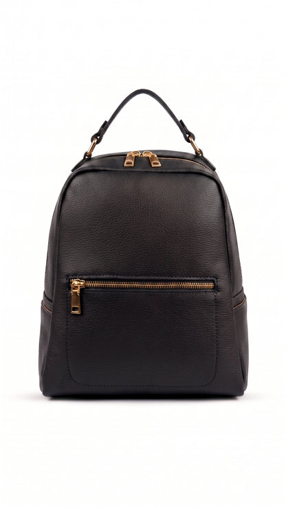 Structured Backpack in Genuine Dollaro Leather - made in Italy - Art. 26128