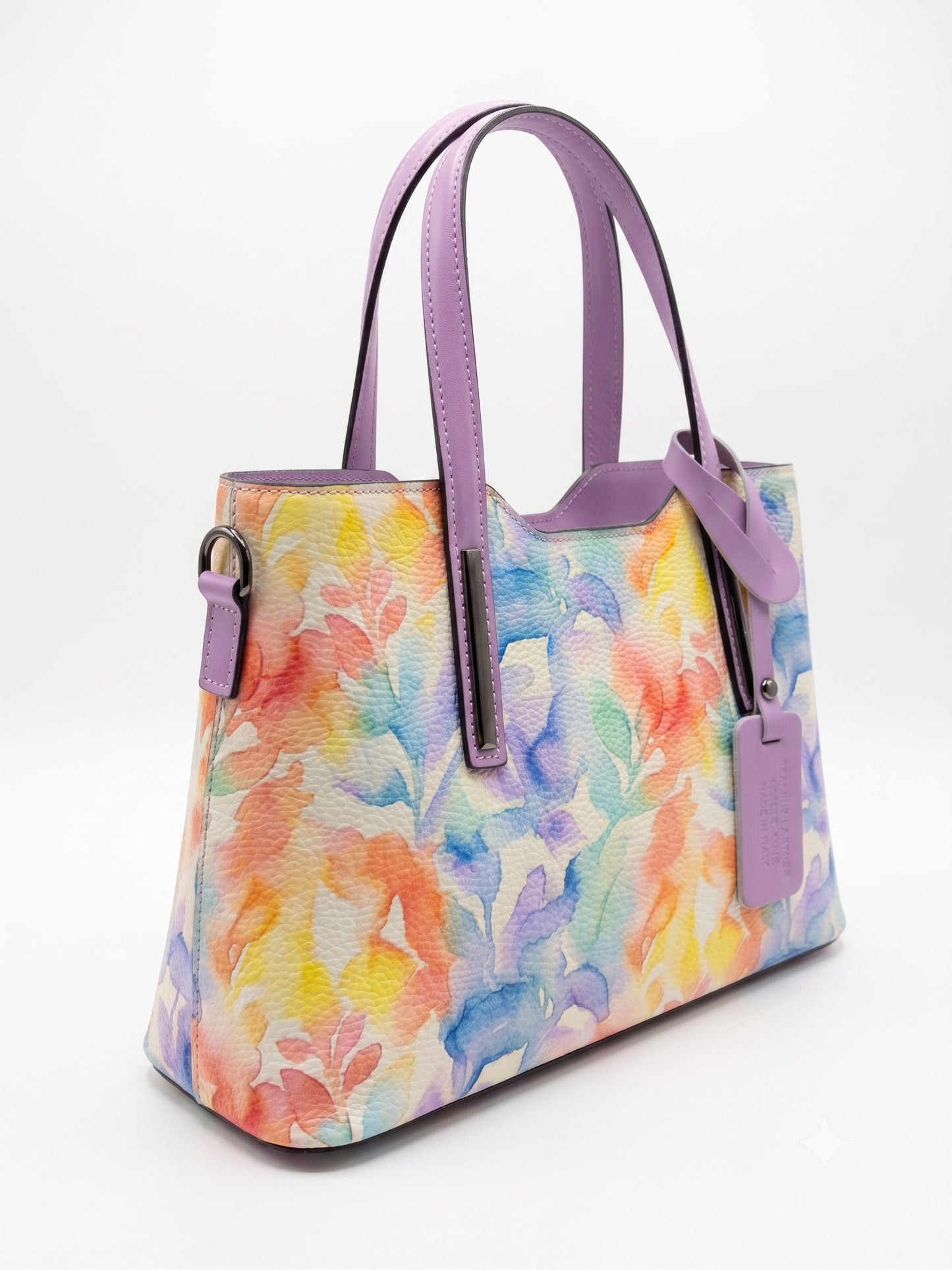 Structured Handbag in Genuine Dollaro Leather - Made in Italy - Art. 26123