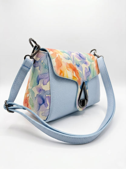 Soft Crossbody Bag in Genuine Dollaro Leather - Made in Italy - Art. 26120