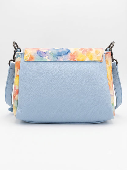 Soft Crossbody Bag in Genuine Dollaro Leather - Made in Italy - Art. 26120