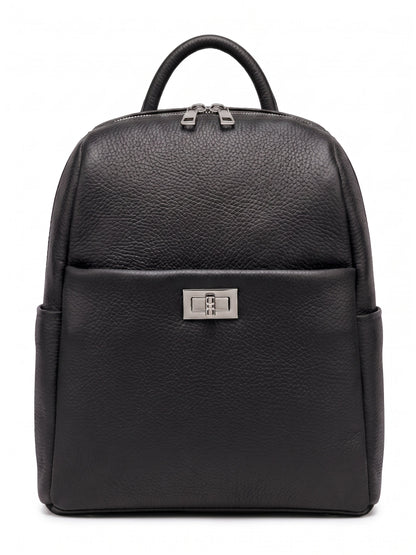 Soft Backpack in Genuine Dollaro Leather - Made in Italy - Art. 26144