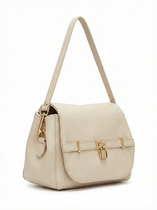 Soft Handbag and Crossbody Bag in Genuine Dollaro Leather - Made in Italy - Art. 26050