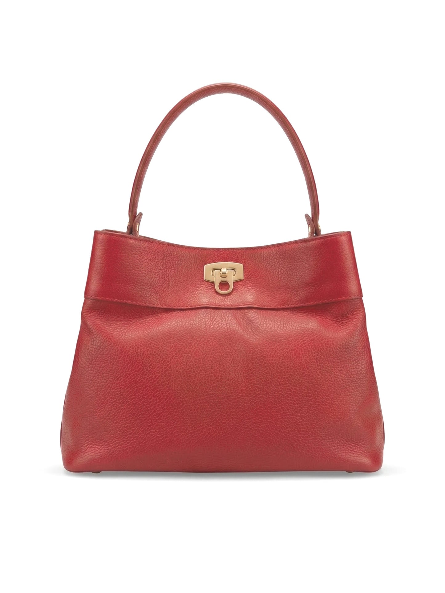 Soft Handbag in Genuine Dollaro Leather - Made in Italy - Art. 26060