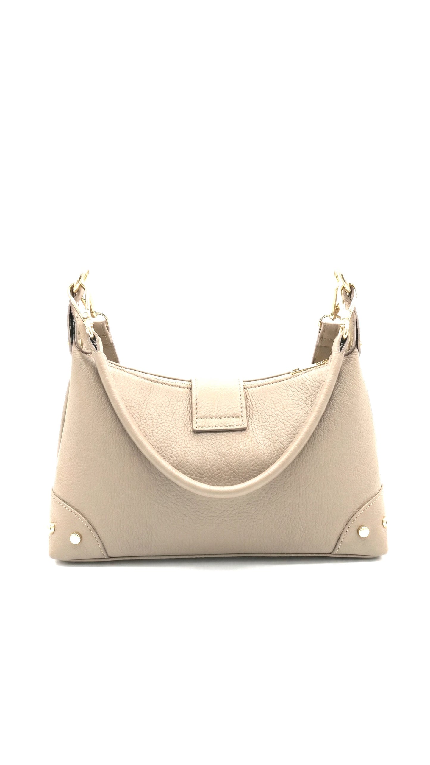 Structured Crossbody Bag in Genuine Dollaro Leather - Made in Italy - Art. 26082