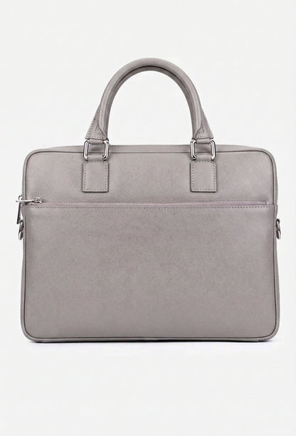 Structured Briefcase in Genuine Dollar Leather - Made in Italy - Art. 25396