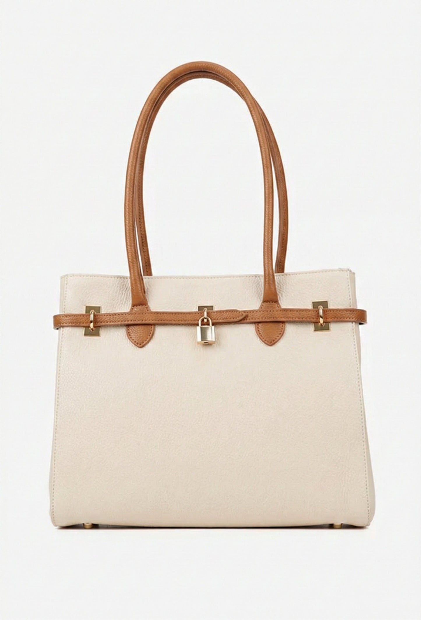 Structured Crossbody Bag in Genuine Dollar Leather - Made in Italy - Art. 25401