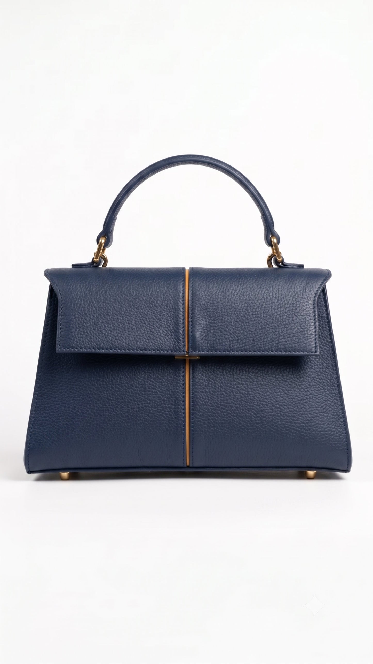 Structured Handbag in Genuine Dollaro Leather - Made in Italy - Art. 26117