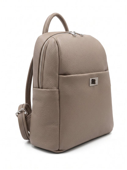 Soft Backpack in Genuine Dollaro Leather - Made in Italy - Art. 26144