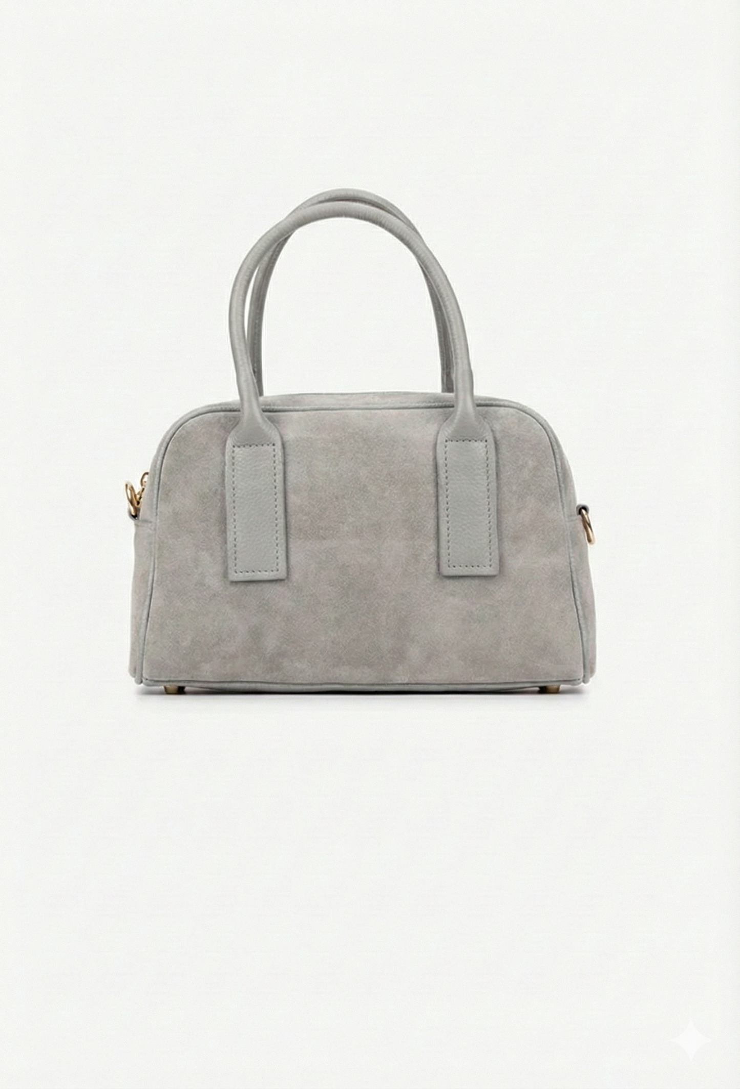 Structured Handbag in Genuine Suede Leather - Made in Italy - Art. 25385