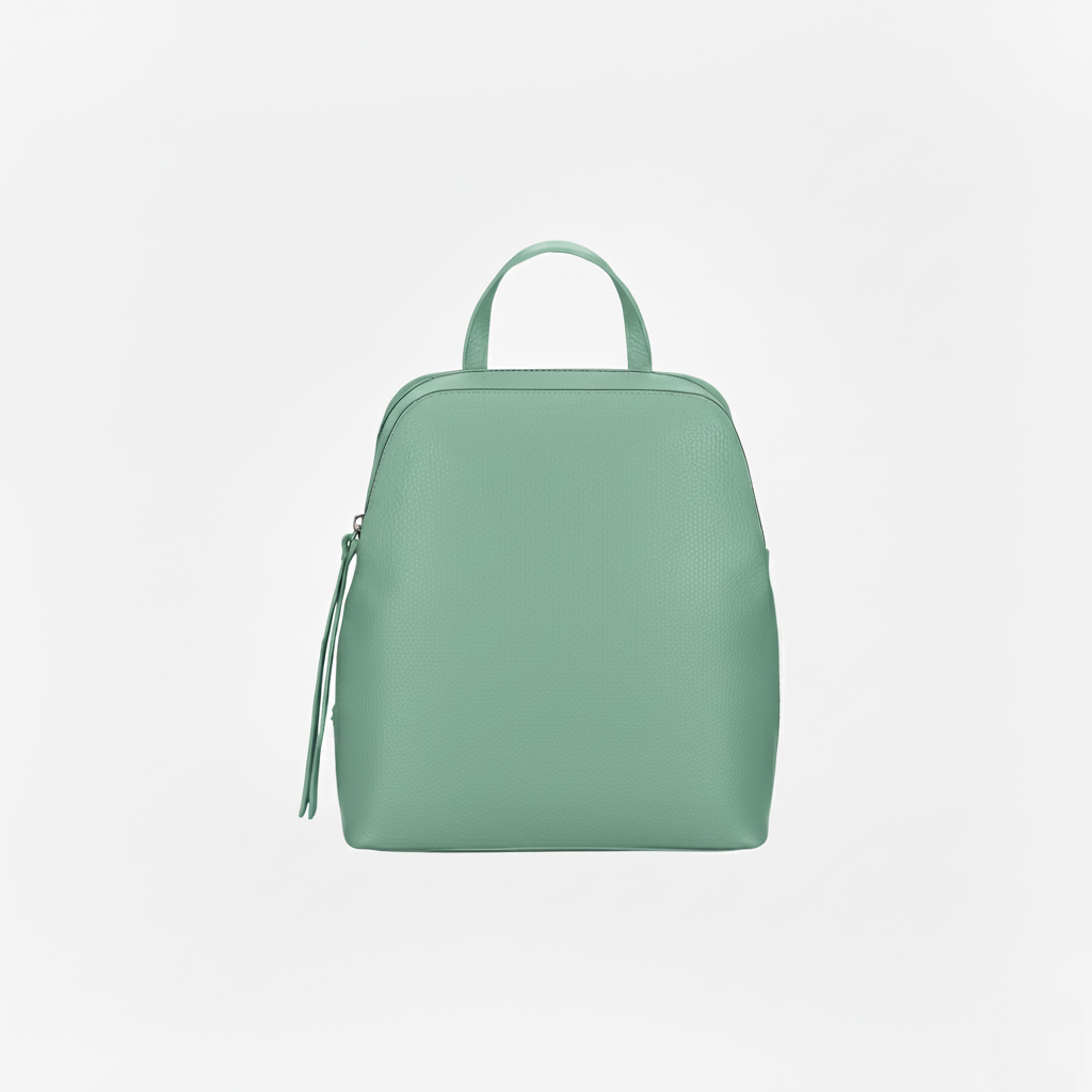 Structured Backpack in Genuine Dollar Leather - Made in Italy - Art. 24023