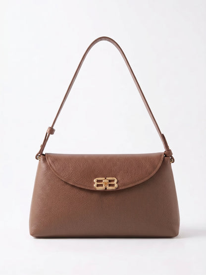 Soft Handbag in Genuine Dollaro Leather - Made in Italy - Art. 26135