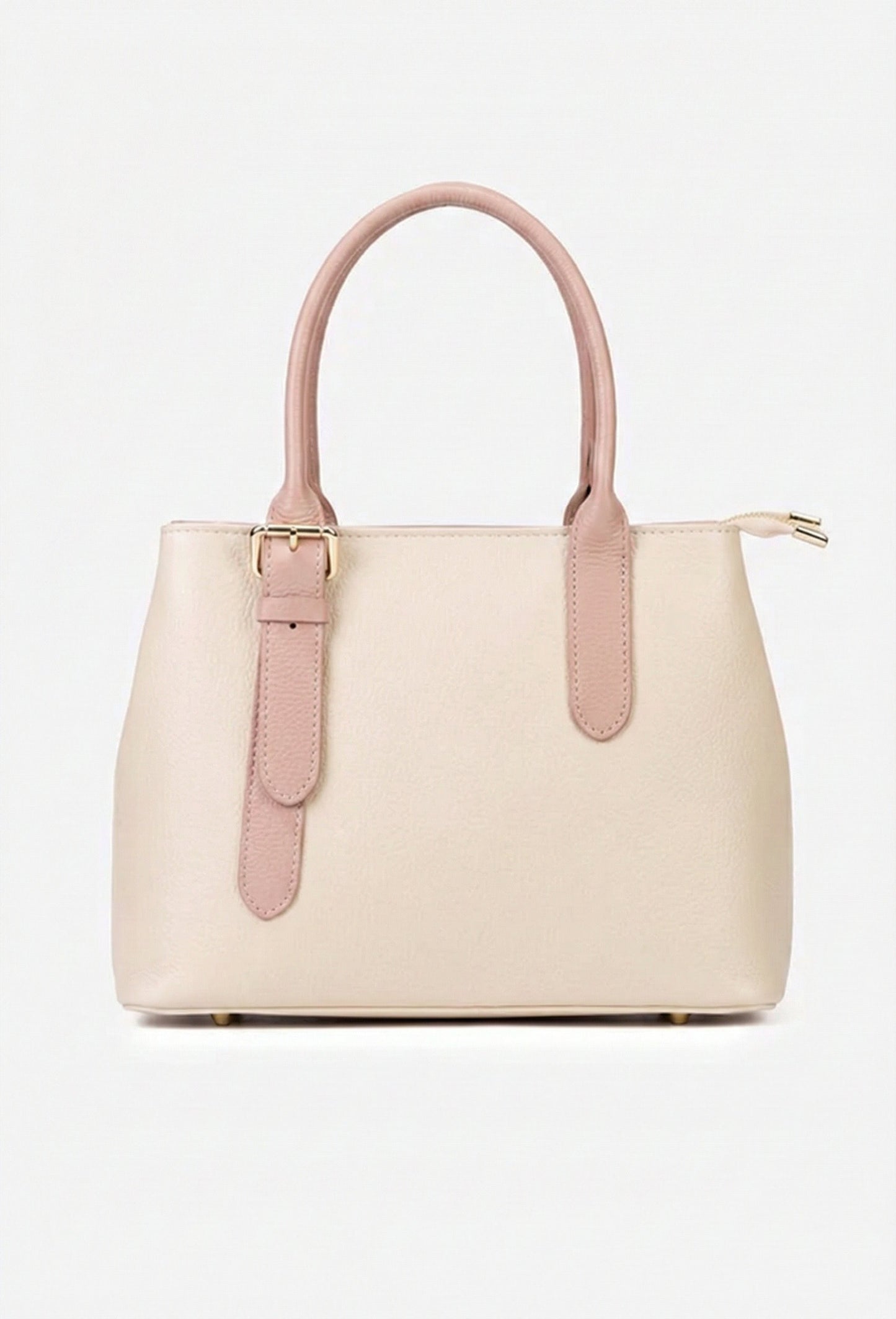 Structured Handbag in Genuine Dollar Leather - Made in Italy - Art. 25402