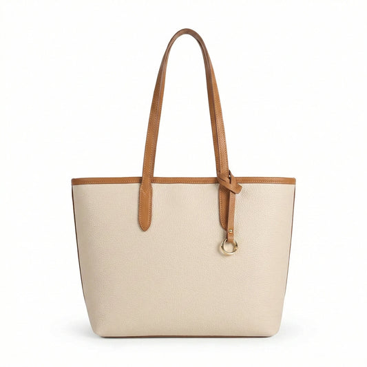 Structured Shoulder Bag in Genuine Dollaro Leather - Made in Italy - Art. 26053