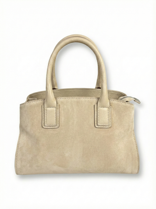 Structure Handbag in Genuine Suede Leather - Made in Italy - Art. 26008
