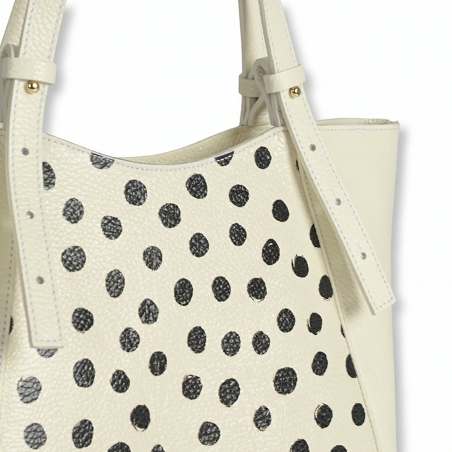 Structured Shoulder in Genuine Dollaro Leather - Made in Italy - Art. VIDOT7