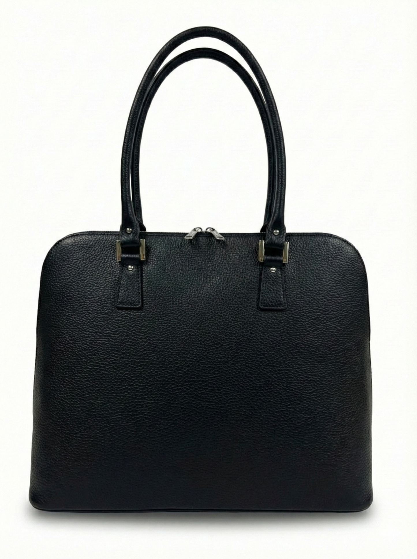 Structured Handbag in Genuine Dollar Leather - Made in Italy - Art. 26000